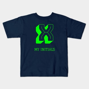 Letter X Initials Unique Name T-Shirt Kids T-Shirt